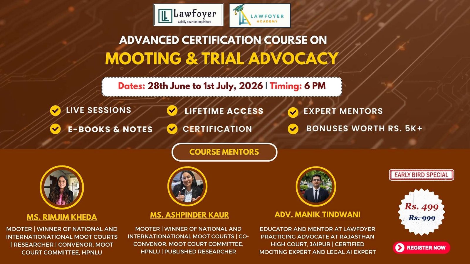 Mooting Course Brochure - LawFoyer